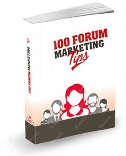 Product picture 100 Forum MarketingTips with FULL PLR (Private Label Rights)